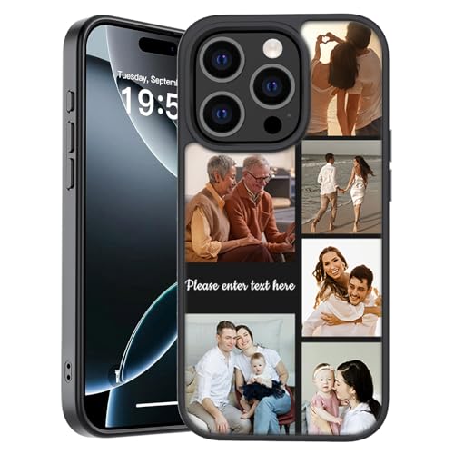 Baixtuo Coque Personnalisée Photo pour iPhone 17 16 15 14 13 Pro/Max/Plus/Air Coque Personnalisable avec Votre Image Texte Protection Antichoc Qualité Militaire Anti-Empreintes Digitales