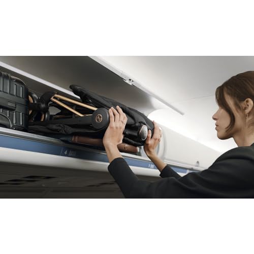 Image of Cybex Coya Compact Stroller, Lightweight One-hand Fold, Travel-Friendly Pram for Newborns, Infants, and Toddlers, Age 0-4 years, Flat Recline Position, One Pull Harness, Hand Luggage Compatible, Stroller (Leaf Green Matt Black Frame)