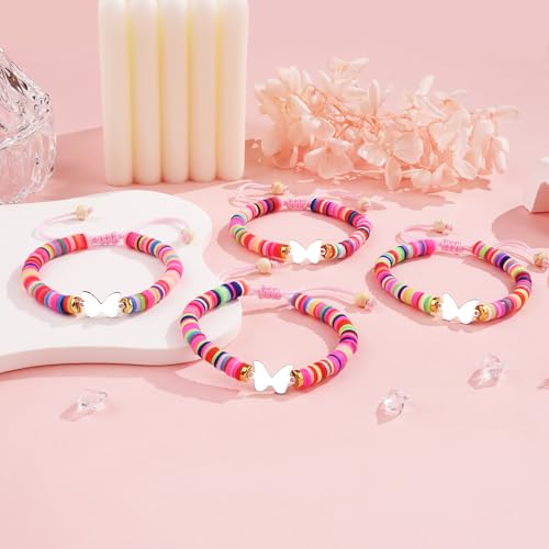 Image of 2 /3 /4 Pcs Best Friend Bracelet Heart /Butterfly /Infinity /Unicorn Matching Handmade Friendship Sister BFF Best Friends Bracelet Birthday Gifts for Her