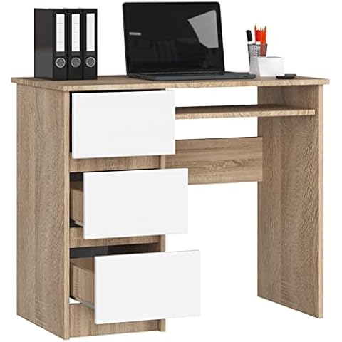Bureau BDW avec tiroirs Cover