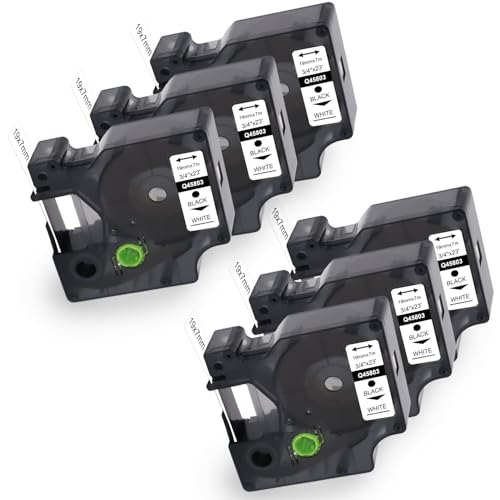Ruban Dymo D1 19mm anti-bavure pour remplacer la cartouche 45803 LabelManager