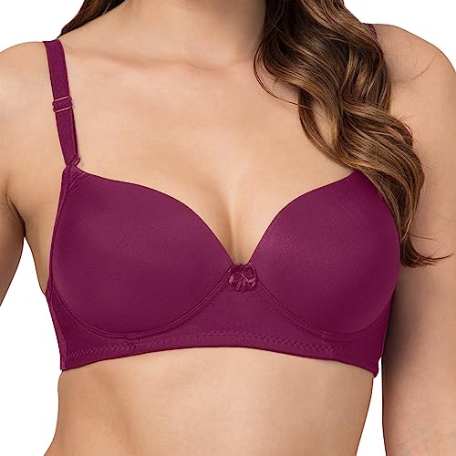 Image of Joomie Heavily Padded Bra| Push-up Bra| Non-Wired | T-Shirt Bra (Random Colours as per Availability - Print Varies)