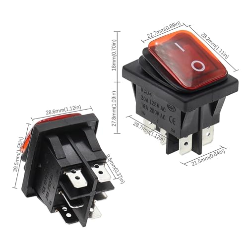 Interruptor estanco KCD2 de alta resistencia con indicador led para barcos 7