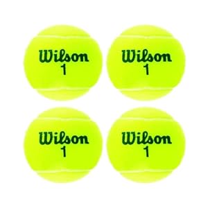 Wilson Tennisbälle, Triniti, 4 Bälle, Hülle 100% recyclebar, WRT125200, WRT110000, yellow, 6.5