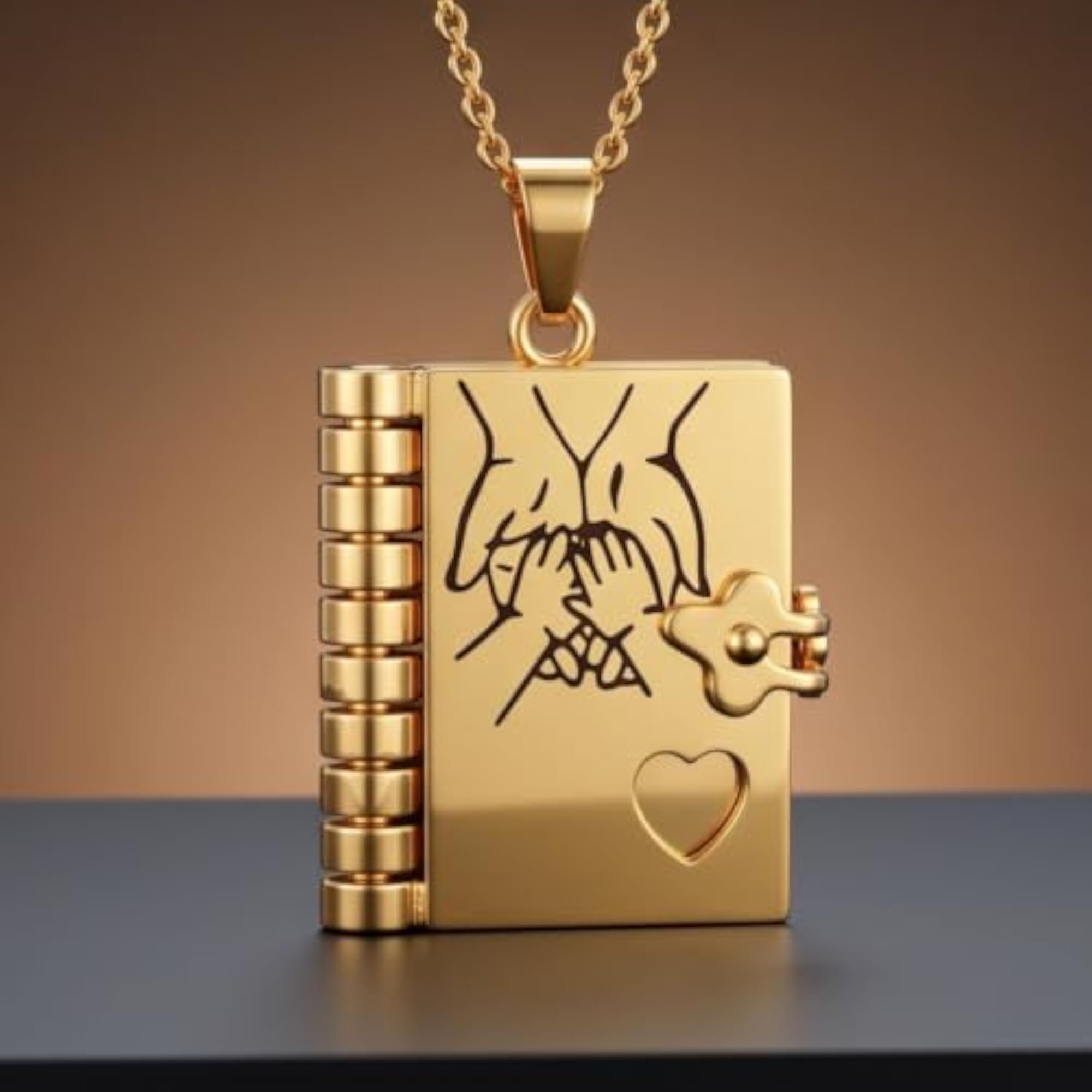 Men's 18mm Pure Titanium Steel Pendant with Adjustable Chain