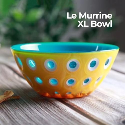 Bowl Le Murrine M 20x9 cm Amarillo/Blanco/Acuamarina miniatura 2