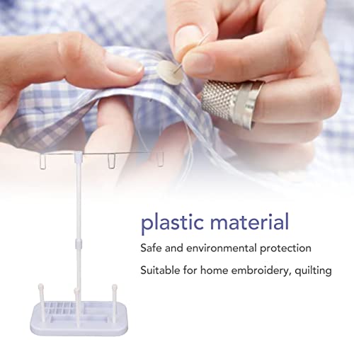 Image of HEEPDD Thread Stand Holder for Sewing Machines 3 Spool Capacity Thread Organizer Prevents 50% Less Clutter Embroidery Project Setup and Quick Thread Changes