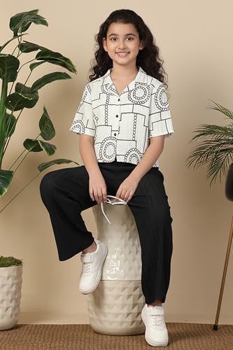 Image of Fashion Dream Girls Cotton Blend Embroidered Co-Ord Set|Coord Set|Combo Set|Kids Clothes for Girls