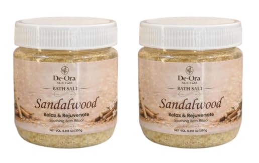 De-Ora Sandalwood Bath Salt, Relax & Rejuvenate Aromatherapy Soak, Soothing Spa Ritual, 250g Each, Pack of 2-image-34