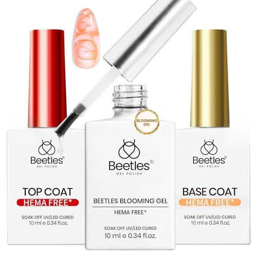 Image of Beetles HEMA Free Blooming Gel & Base Top Coat 3PCS 10ML