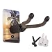 String Swing Ukulele Wall Mount Stand for Mandolin Ukele Banjo – Concert Pineapple Soprano Tenor and Baritone Compatible – Safety Home or Studio Accessories without Case – Palm Tree CC60UK-P