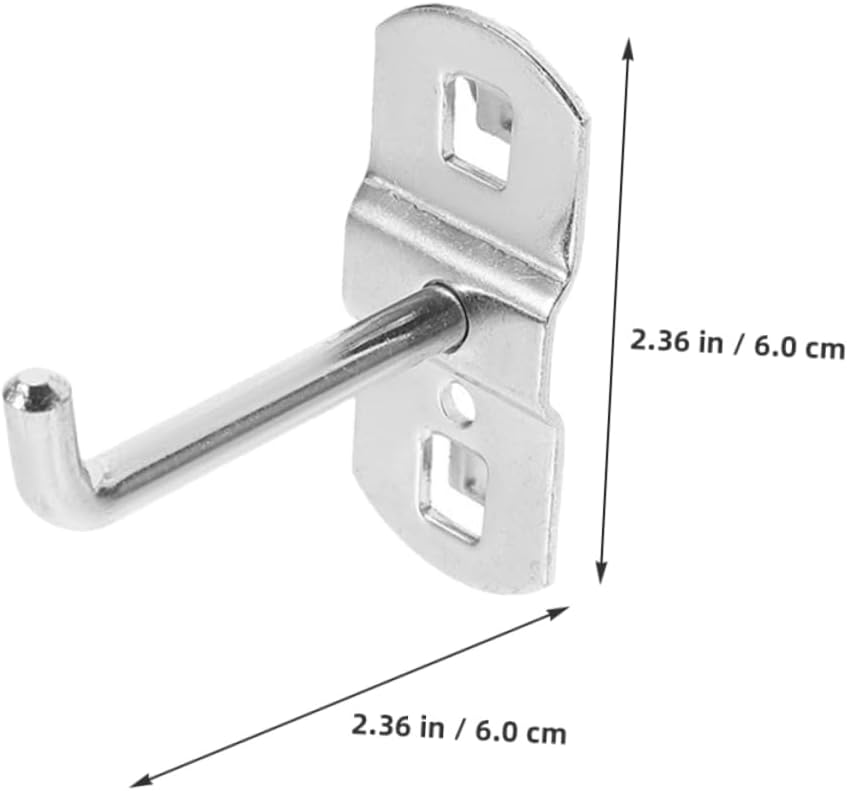 ABOOFAN 12Pcs Heavy Duty Display Hooks for Pegboard Tool Organizer Wall Panel Hanger for Garage Workshop Metal Hooks for Tool Storage Organization Easy Installation
