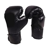 kowaku Kids Boxing Gloves Punching Gloves Punch Mitts Breathable Sparring Gloves Training Boxing Gloves for Workout Children Beginners Muay Thai, Black