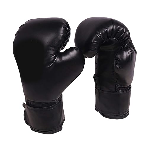 kowaku Kids Boxing Gloves Punching Gloves Punch Mitts Breathable Sparring Gloves Training Boxing Gloves for Workout Children Beginners Muay Thai, Black