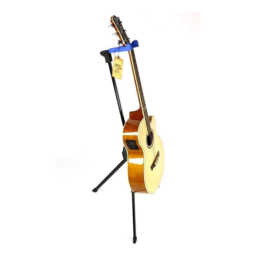 STAY Volcano Gitarrenständer Aluminium Blau | Aluminium, leichtes Gewicht, sichere Instrumentenauflage, modernes Design, stabile Konstruktion