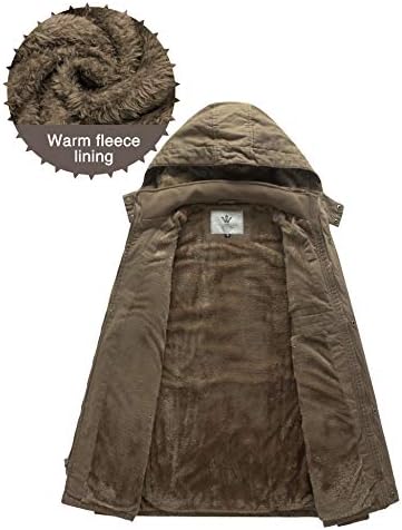 Giacca invernale da donna con cappuccio e collo di pelliccia spesso caldo inverno cappotto imbottito parka, Borgogna, XL
