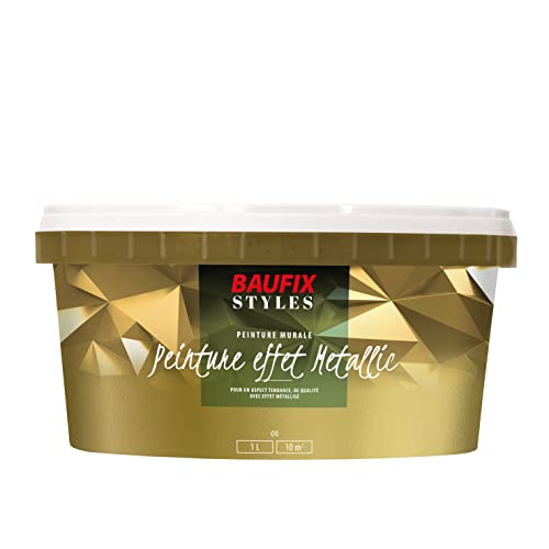 Baufix Peinture Métallique Dorée Satinée 1L