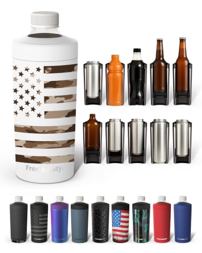 Image of Frost Buddy XL Can Cooler - Fits 12 /16 /20 /24 oz Cans & Bottles (Rogue) | Keeps drinks chilled 12+ hrs | No sweat, no condensation | Fits slim & standard cans | Durable, portable design