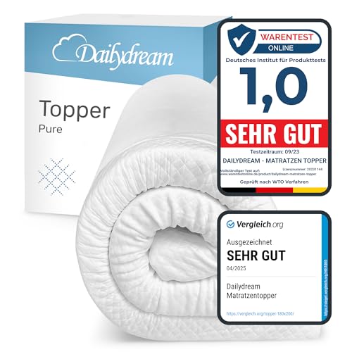 Dailydream Matratzen Topper 140x200cm | Memory Foam | 5cm hoch | Edition Standard, Model M |...