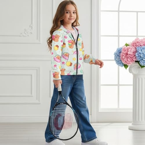 Zip Up Hoodies for Boys Girls Long Sleeve Sport Sweatshirts with Pockets for 6-16 Years Youth Teens Kids,S-XL4