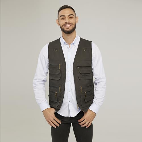 Image of Men's Outdoor Multi Pockets Cargo Travel Camera Fishing Safari Utility Vests