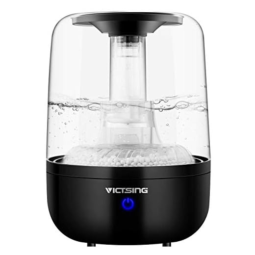 VicTsing Upgraded Humidifiers with Anti-Bacteria Stone, Large Capacity Ultrasonic Cool Mist Humidifier for Baby Bedroom, Vaporizer Humidifying Unit with Whisper-Quiet Operation & Auto Shut-Off Protect