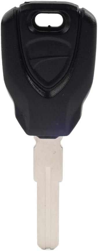 Motorcycle Uncut Blade Blank Key Duplicate Key Uncut for Ducati XDiavel 1260 1260S Multistrada 950S/1260S/1260 S Metal Key with ABS Upper Black
