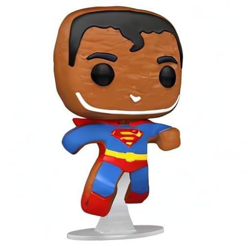 Funko Pop! Heroes: DC Holiday - Superman - Gingerbread - DC Comics- Figurine en Vinyle à Collectionner - Idée de Cadeau - Produits Officiels - Jouets pour Les Enfants et Adultes