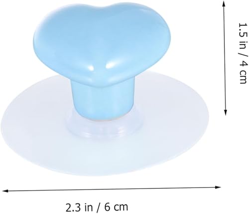 Miniatura 2 de Housoutil 2 pares de ganchos para toallas, gancho de ventosa, manija de ventosa, manija de puerta, pomo de manija de puerta de ducha, mango de