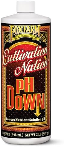 FoxFarm Cultivation Nation pH Down - Honest Review 2 FoxFarm Cultivation Nation pH Down for Plants’ Nutrient Solutions - Formulated with Citric Acid for Adjustment - Ideal for Soil & Hydroponics, Lowers pH Levels of Nutrient Solution - 1 Quart