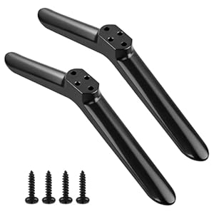 2PCS TV Stand Base Pedestal Feet, Universal TV Stand Legs for TCL 24in/32in/40in/49in/50in Easy to Install Television Table Top Desk Stand Replacement Compatible with Sharp/Samsung/Hisense/Lg/Ro...
