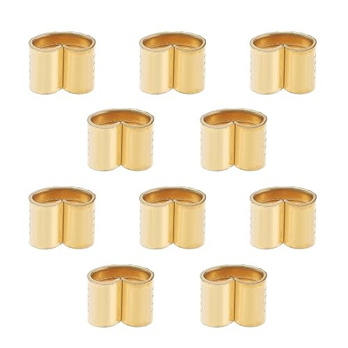 YINETTECH 10 Stück Vorgecrimpte Kupferschnallen Ersatz Kompatibel mit Ender 3/5 CR10 Drahtkabelverbinder Langlebiger Drahtkabelanschluss Golden