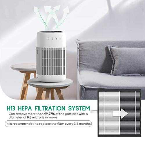 Afloia True H13 HEPA Filter for Q10 Air Purifier and Dehumidifier 2-in-1 (Hepa air Purifier Q10 Filter Replacement) - Thumbnail 4