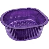ForPro Universal Pedi Bath Liners - 50% THICKER - Fit Footsie Bath Plus Foot Bath, Disposable Pedicure Foot Tub Liners for Foot Spa Basins & Foot Bath Soaks, Purple, 50-Count
