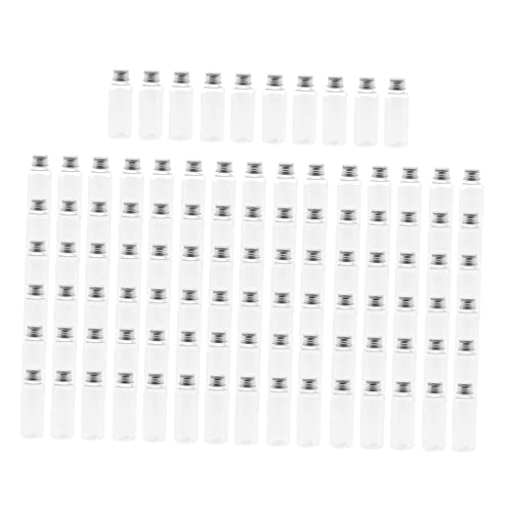 100pcs 50ml Liquid Sampling Bottle Essential Oils Lotion Cream Storage Vials