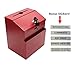 FixtureDisplays® Red Suggestion Metal Donation Key Drop Box Express Checkout Comments sales lead box 11118-RED-FBA