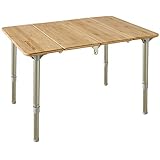 Die Aluminiumrohre machen den Tisch sehr leicht und die Beine des Tisches sind dicker als andere, viel stabiler. Und unter der Tischplatte befinden sich 2 Querstangen, mit denen die Tischplatte besser verstärkt werden kann. Die Langlebigkeit ist garantiert.