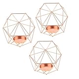 🌷 Material und Messung - Der Metall Kerzenständer enthält Kerzenhalter in Farben Roségold. Die Kerzengröße beträgt 13 x 10 cm. Lieferumfang in 3 bis 10 Stück zur Auswahl.