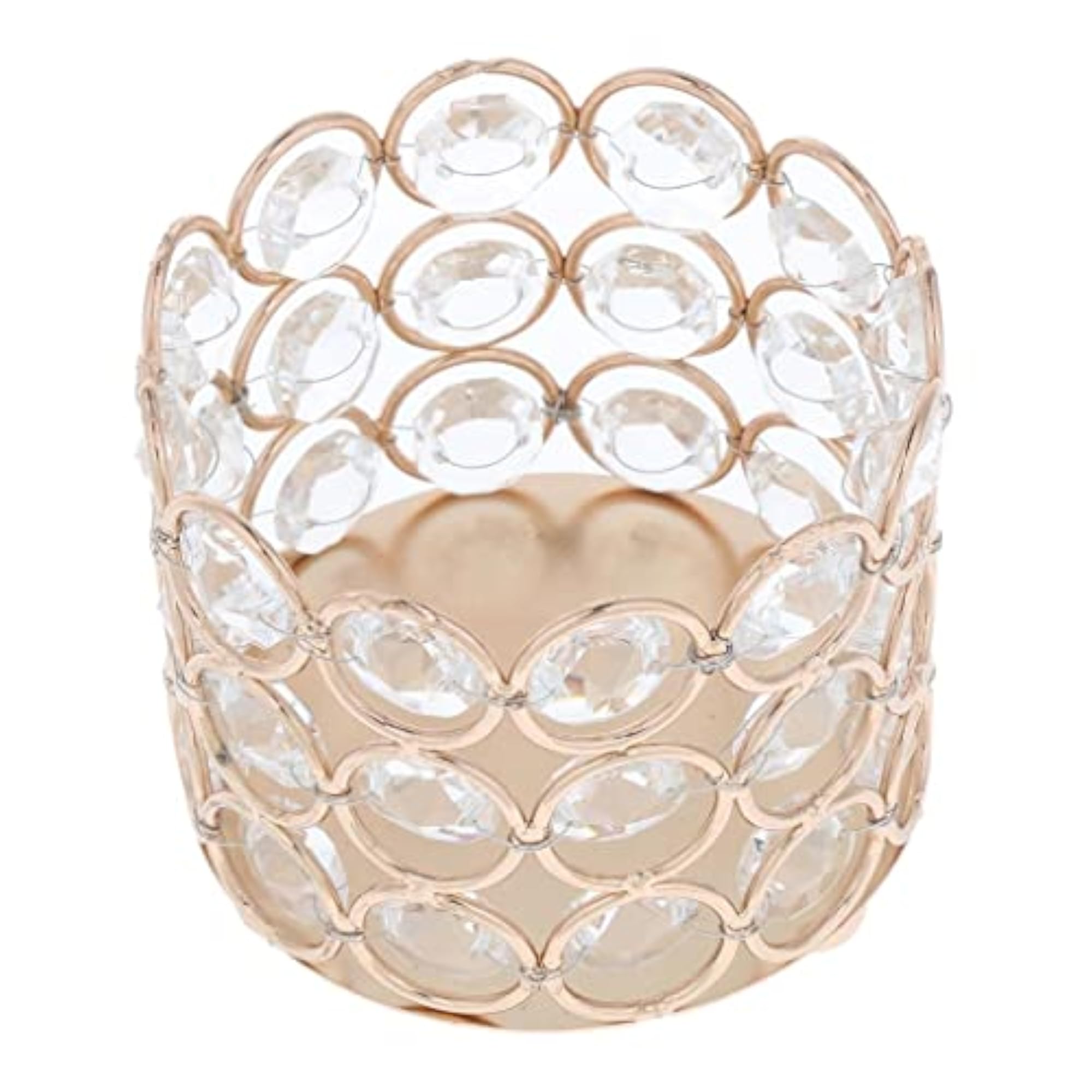 Romantic Votive Crystal Beads Candle Holder