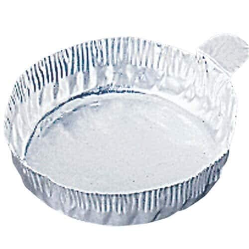 Cole-Parmer 43 mm Aluminum Crimpled-Walled Weighing Dishes with Tab, 20 ml, 1000/Cs