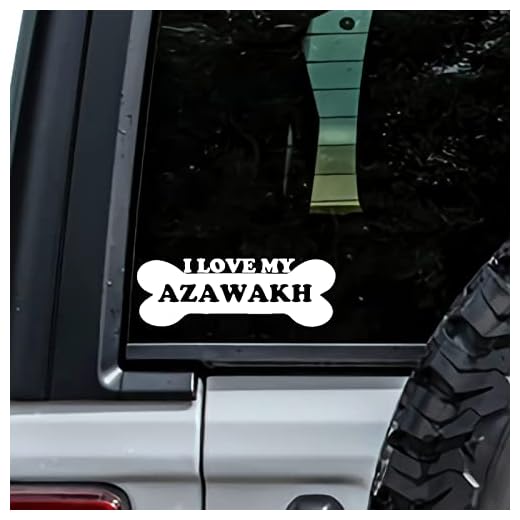 MHDStickerCo I Love My Azawakh Dog Bone Vinyl Decal Sticker Custom Truck Bumper Window Laptop Car Notebook Mug Tumbler Gift Family