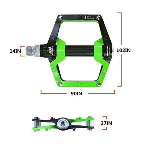 Bicycle Pedal Fit For Road Mountain Bmx Sealed Bearing Cnc Magnesium Alloy Spd Cleats Ultralight Bicycle Parts Modified Parts (Color : Yellow) #TOP1