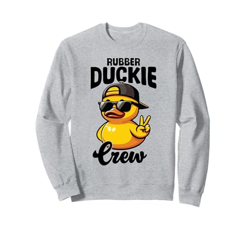 Rubber Duckie Crew Cool Patito Amarillo Pato de goma Sudadera