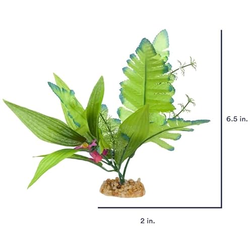 Imagitarium Leafy Green Silk Aquarium Plant #TOP1