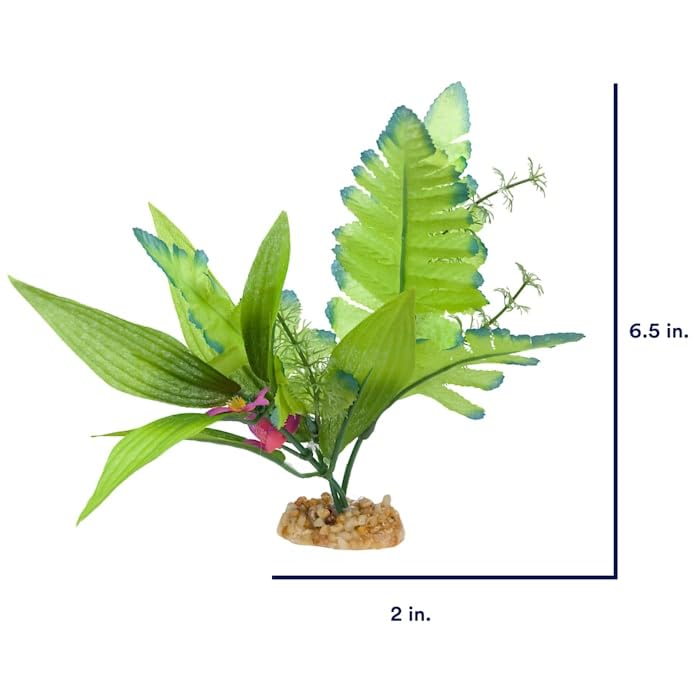 imagitarium Leafy Green Silk Aquarium Plant Medium