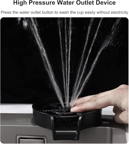 Image of COOTER Kitchen Sink 24x18x9 Inch Waterfall Single Bowl Sink 304 Grade Stainless Steel Sink for Kitchen, Black Matt Finish Honeycomb Smart Kitchen Sink integrated Pull down Faucet, Drain Basket