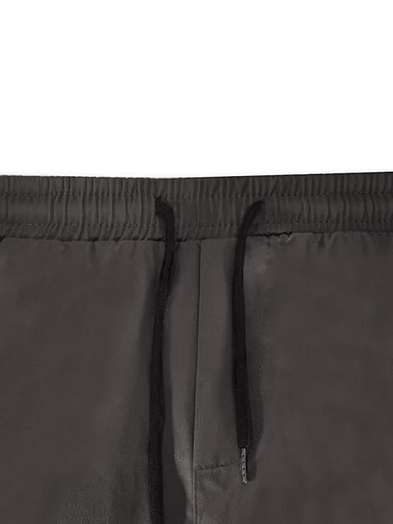 Image of GRECIILOOKS Men's Cargo Pants | 6 Pocket Cotton Cargo Joggers for Men | Loose Fit Stylish Pant with Pockets | Casual Baggy Trousers & Streetwear Lower