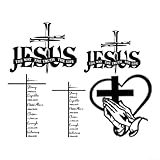 Christliche betende Hände, Metall-Wandkunst mit gravierter Schrift, entworfen, um den Glauben in verschiedenen Innen- und Außenumgebungen zu verbessern (D)