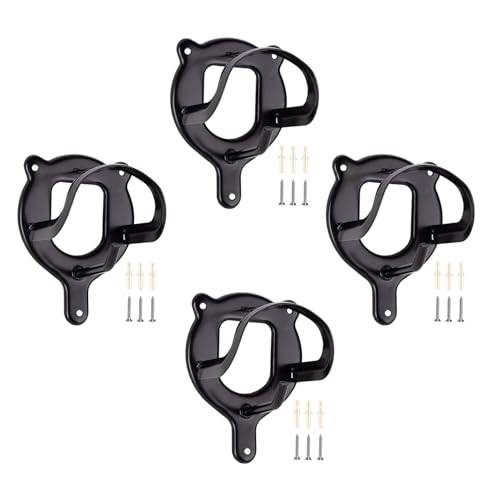 Ljmyy 4 ganchos de aleación de tipo pesado para caballos, soporte de brida para equipo de tachuelas de caballo y organización de graneros