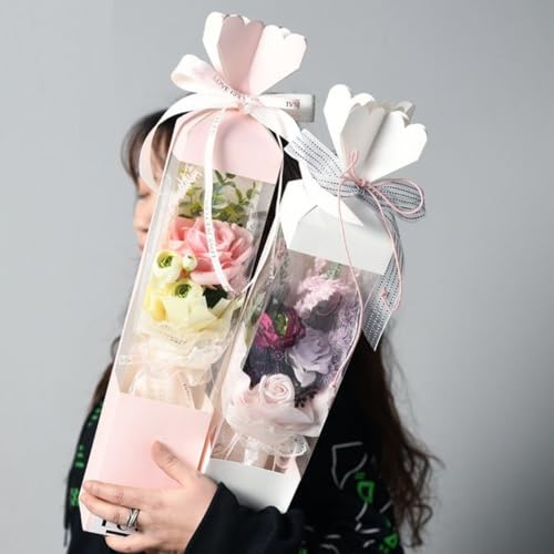 Image of Oasis Paper Gift Box Foldable Empty, Decorative, Reusable, Multipurpose Birthday, Anniversary, Wedding, Return Gifts Hamper Packaging (Set of 1) Pink Candy Box